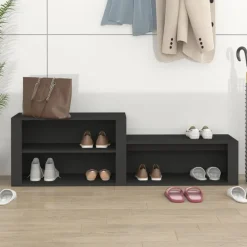 Huishoudelijke Benodigdheden*vidaXL Schoenenkast 150x35x45 cm bewerkt hout Zwart