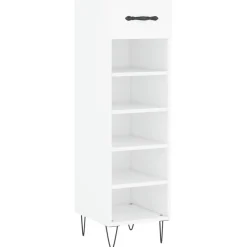 Huishoudelijke Benodigdheden*vidaXL Schoenenkast 30x35x105 cm bewerkt hout Wit