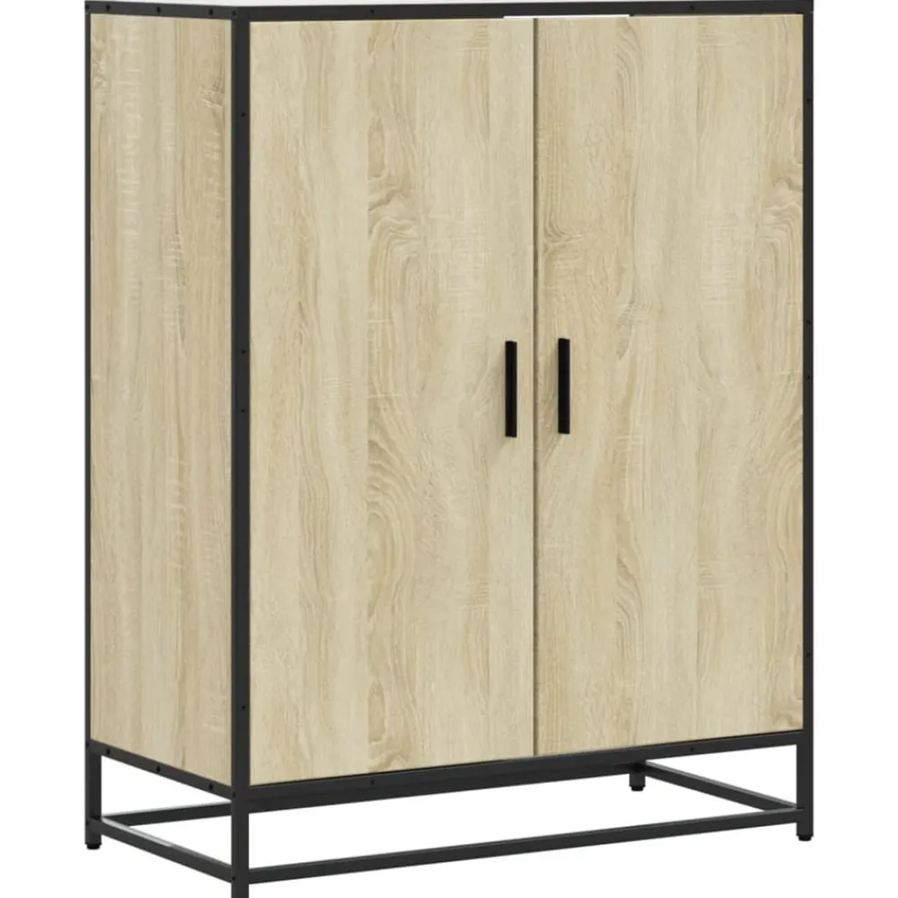 Schoenenkast 75x38x97,5 cm bewerkt hout en metaal>vidaXL Online