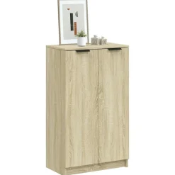 Huishoudelijke Benodigdheden*vidaXL Schoenenkast 59x35x100,5 cm bewerkt hout kleurig Sonoma eiken