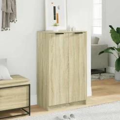Huishoudelijke Benodigdheden*vidaXL Schoenenkast 59x35x100,5 cm bewerkt hout kleurig Sonoma eiken