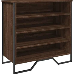 Schoenenkast 80x38x78 cm bewerkt hout ig>vidaXL New
