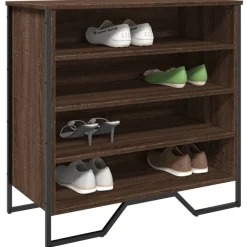 Schoenenkast 80x38x78 cm bewerkt hout ig>vidaXL New