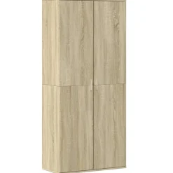 Huishoudelijke Benodigdheden*vidaXL Schoenenkast 80x39x178 cm spaanplaat kleurig Sonoma eiken