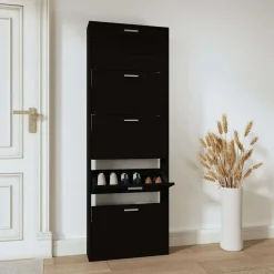 Schoenenkast 59x17x169 cm bewerkt hout>vidaXL Clearance