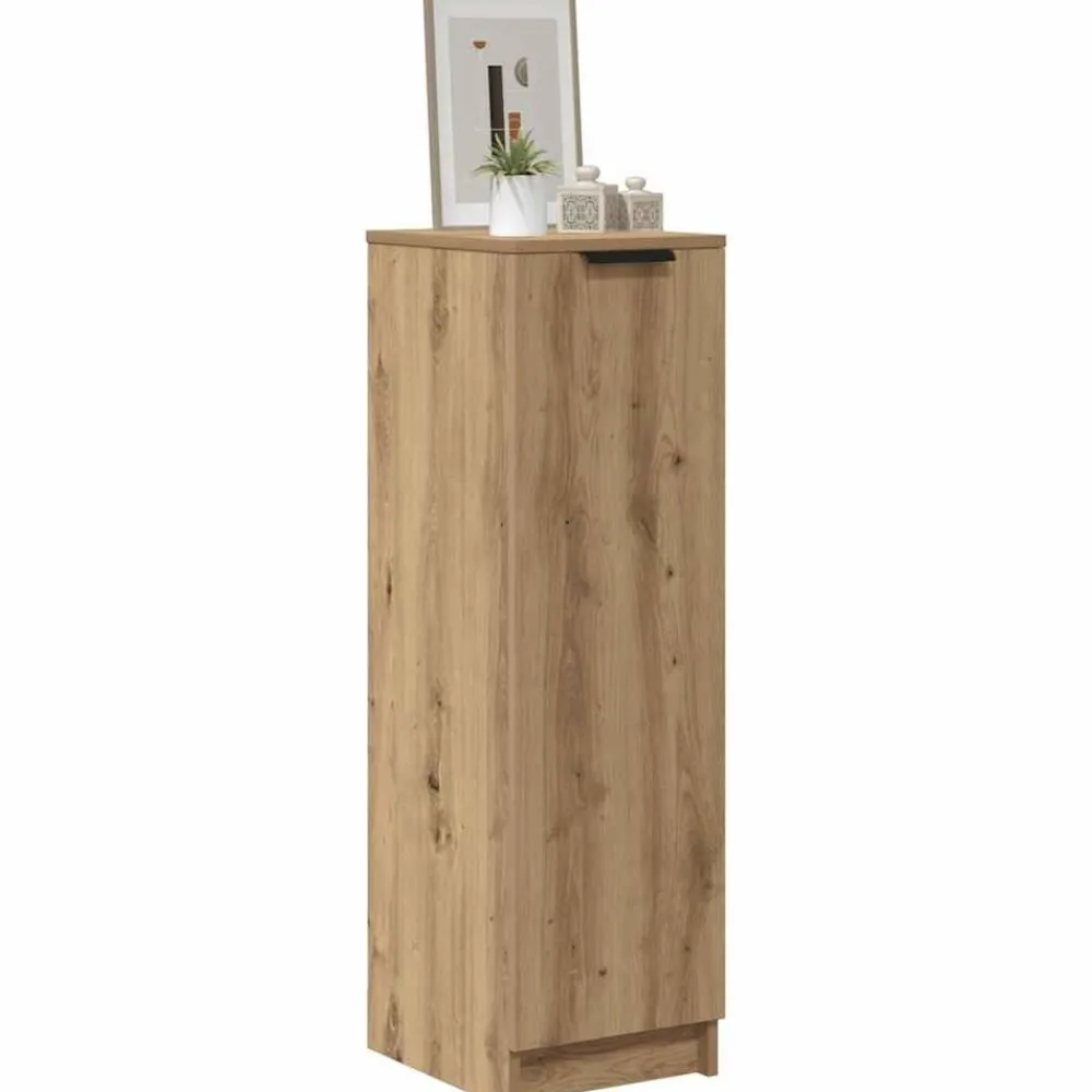 Huishoudelijke Benodigdheden*vidaXL Schoenenkast 29,5x35x100,5 cm bewerkt hout artisanaal eiken artisanaal eikenkleurig