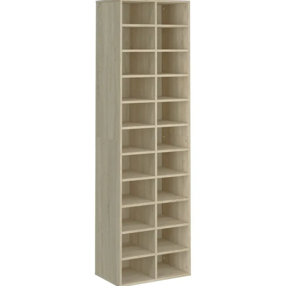 Schoenenkast 54x34x183 cm bewerkt hout kleurig>vidaXL Hot