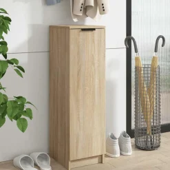 Huishoudelijke Benodigdheden|Kasten & Opbergmeubelen*vidaXL Schoenenkast 30x35x100 cm bewerkt hout kleurig Sonoma eiken