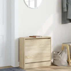 Schoenenkast 60x21x57 cm bewerkt hout kleurig><noscript><img width=