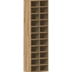 Huishoudelijke Benodigdheden*vidaXL Schoenenkast 54x34x183 cm spaanplaat ambachtelijk eikenkleurig artisian oak