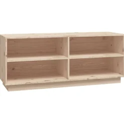 Huishoudelijke Benodigdheden*vidaXL Schoenenkast 110x34x45 cm massief grenenhout Naturel
