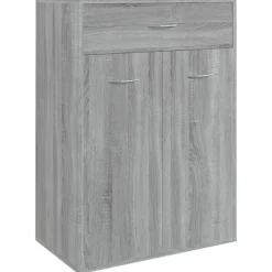Huishoudelijke Benodigdheden*vidaXL Schoenenkast 60x35x84 cm bewerkt hout Grijs sonoma