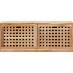 Schoenenopbergbank 94x20x38 cm massief walnotenhout><noscript><img width=