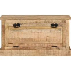 Bankjes*vidaXL Schoenenopbergbank 85x40x45 cm massief mangohout