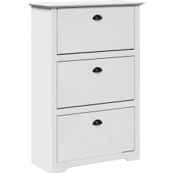 Huishoudelijke Benodigdheden*vidaXL Schoenenrek BODO 80x35x118 cm Wit
