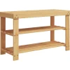 Huishoudelijke Benodigdheden*vidaXL Schoenenrek 3-laags 70x27,5x45 cm bamboe