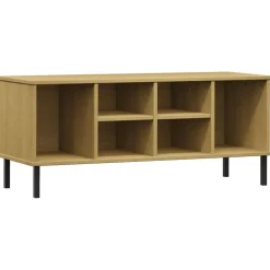 Schoenenrek met metalen poten OSLO 106x35x45cm grenenhout>vidaXL Outlet