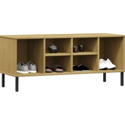 Schoenenrek met metalen poten OSLO 106x35x45cm grenenhout><noscript><img width=