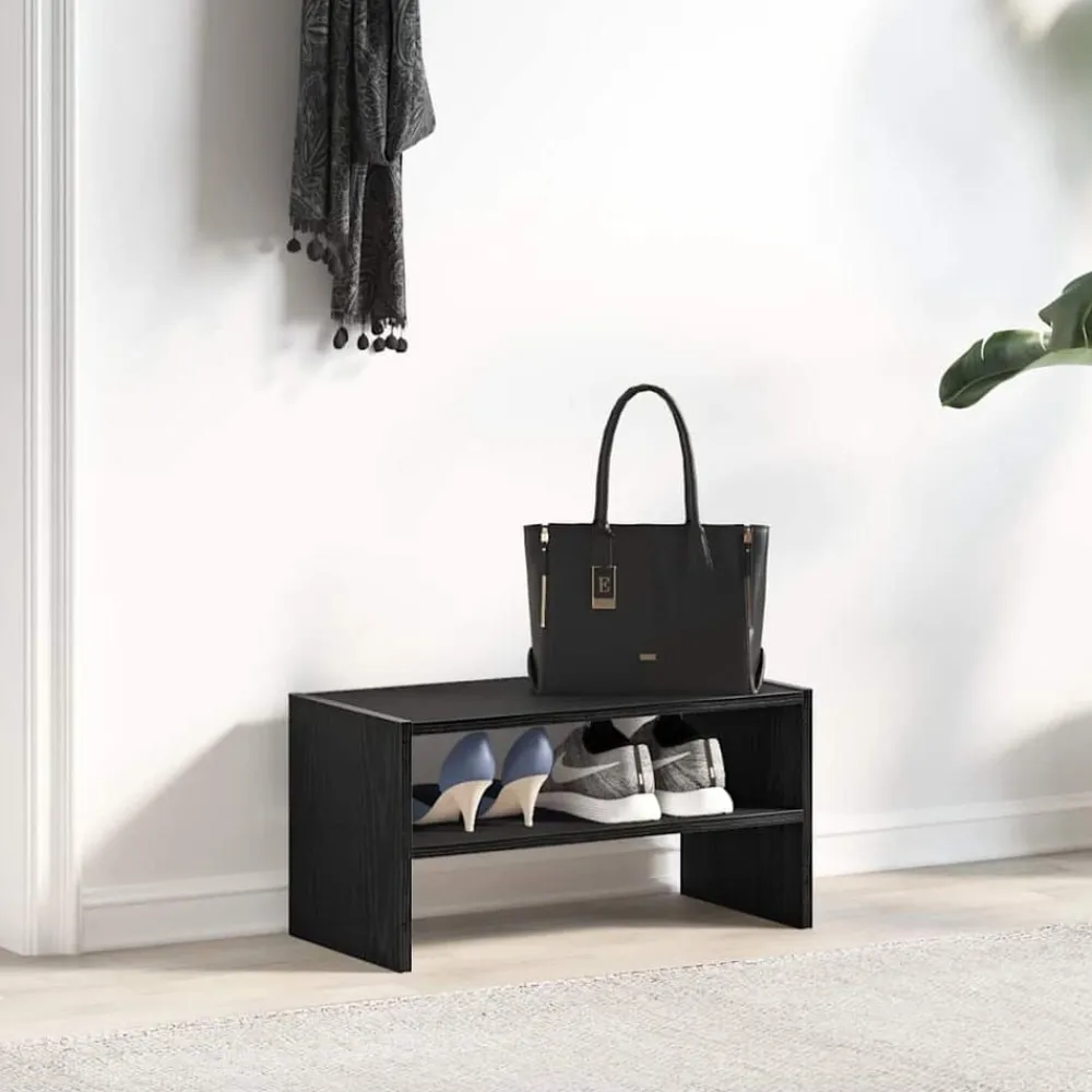 Schoenenrek stapelbaar 60x30x30,5 cm eikenkleurig>vidaXL Hot