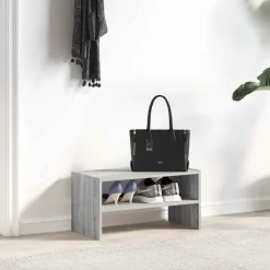 Schoenenrek stapelbaar 60x30x30,5 cm eikenkleurig><noscript><img width=