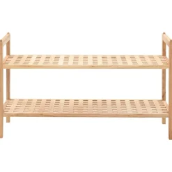 Schoenenrek 69x26x40 cm massief walnotenhout>vidaXL New
