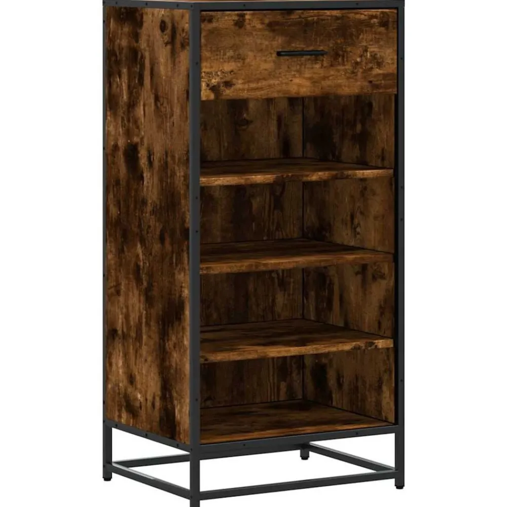 Schoenenrek 48x38x97,5 cm bewerkt hout kleurig>vidaXL Online