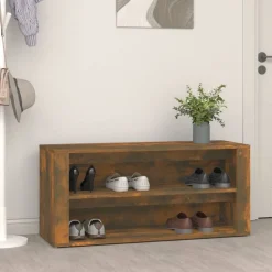 Huishoudelijke Benodigdheden*vidaXL Schoenenrek 100x35x45 cm bewerkt hout kleurig Gerookt eiken
