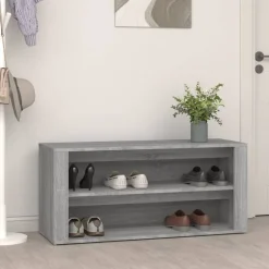 Schoenenrek 100x35x45 cm bewerkt hout>vidaXL New
