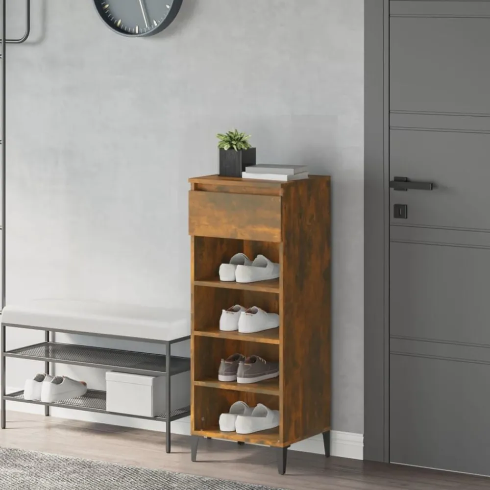 Schoenenrek 40x36x105 cm bewerkt hout kleurig>vidaXL New