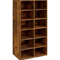 Schoenenrek 54x34x100,5 cm bewerkt hout kleurig>vidaXL Online