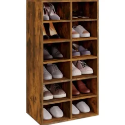 Schoenenrek 54x34x100,5 cm bewerkt hout kleurig><noscript><img width=