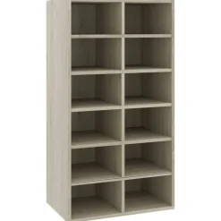 Schoenenrek 54x34x100,5 cm bewerkt hout kleurig>vidaXL New