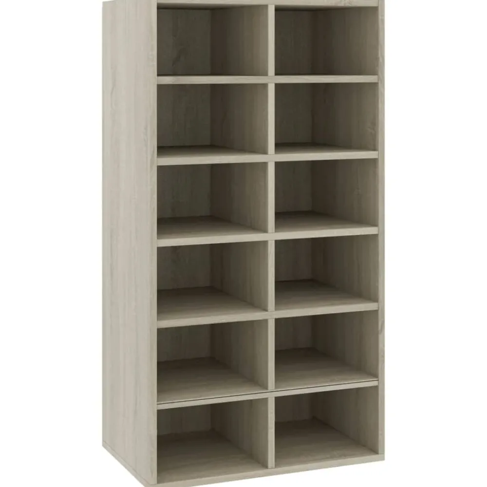 Schoenenrek 54x34x100,5 cm bewerkt hout kleurig>vidaXL New