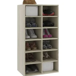 Schoenenrek 54x34x100,5 cm bewerkt hout kleurig><noscript><img width=