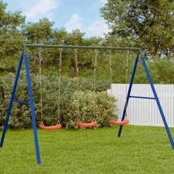 Buitenspeelgoed*vidaXL Schommelset met 3 schommels Rood