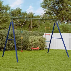 Schommelset met schommel, ladder en klimtouw met schijven>vidaXL Discount