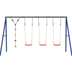 Schommelset met schommels en klimtouw met schijven><noscript><img width=