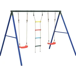 Schommelset met schommels en ladder>vidaXL Clearance