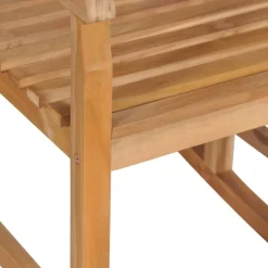 Tuinmeubelen*vidaXL Schommelstoel massief teakhout