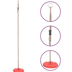 Schotelschommel 200 cm rood>vidaXL Outlet