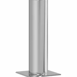 Schouwkop Verlenging Zilver 24 x 24 x 50 cm Roestvrij staal>vidaXL