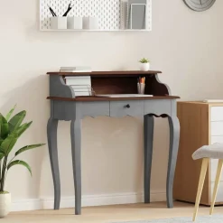 Schrijftafel 80x40x92 cm massief mahoniehout>vidaXL