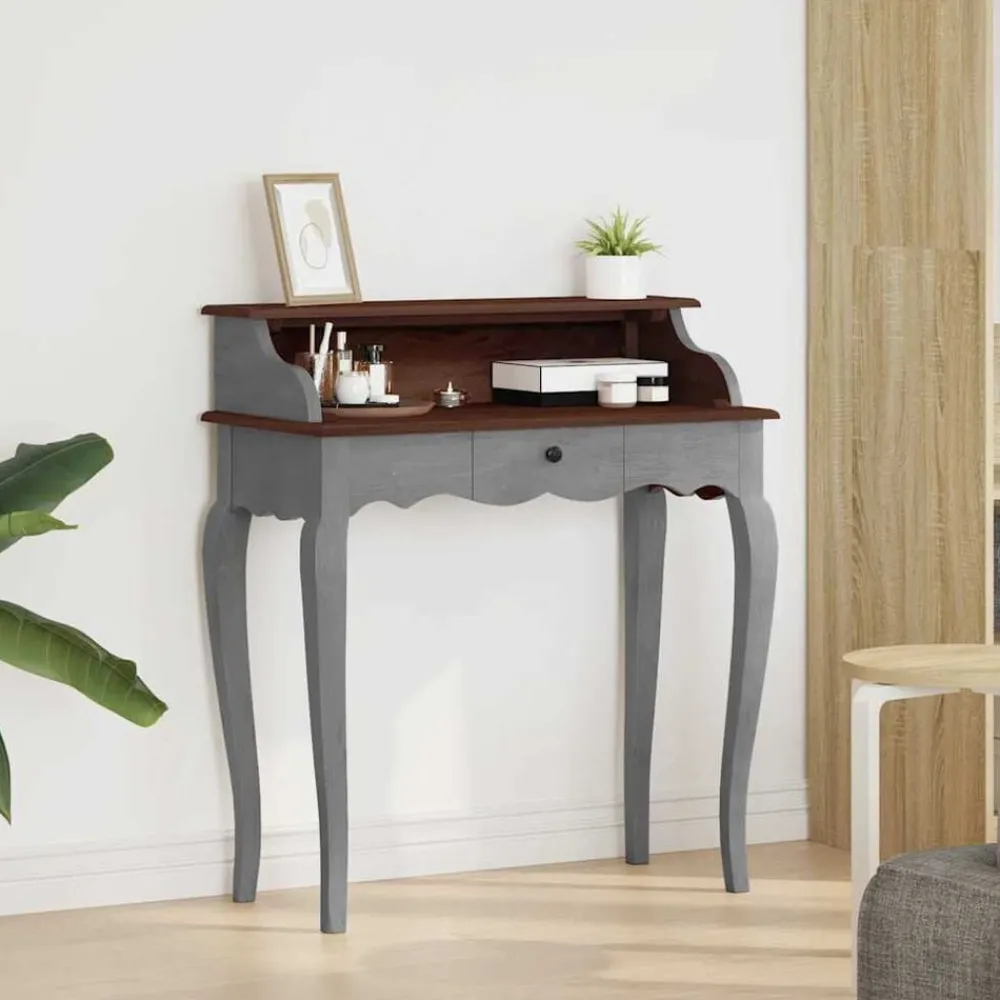Schrijftafel 80x40x92 cm massief mahoniehout>vidaXL