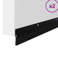Schroefbare Deurborstelafsluitingen 2 pcs 100 cm><noscript><img width=