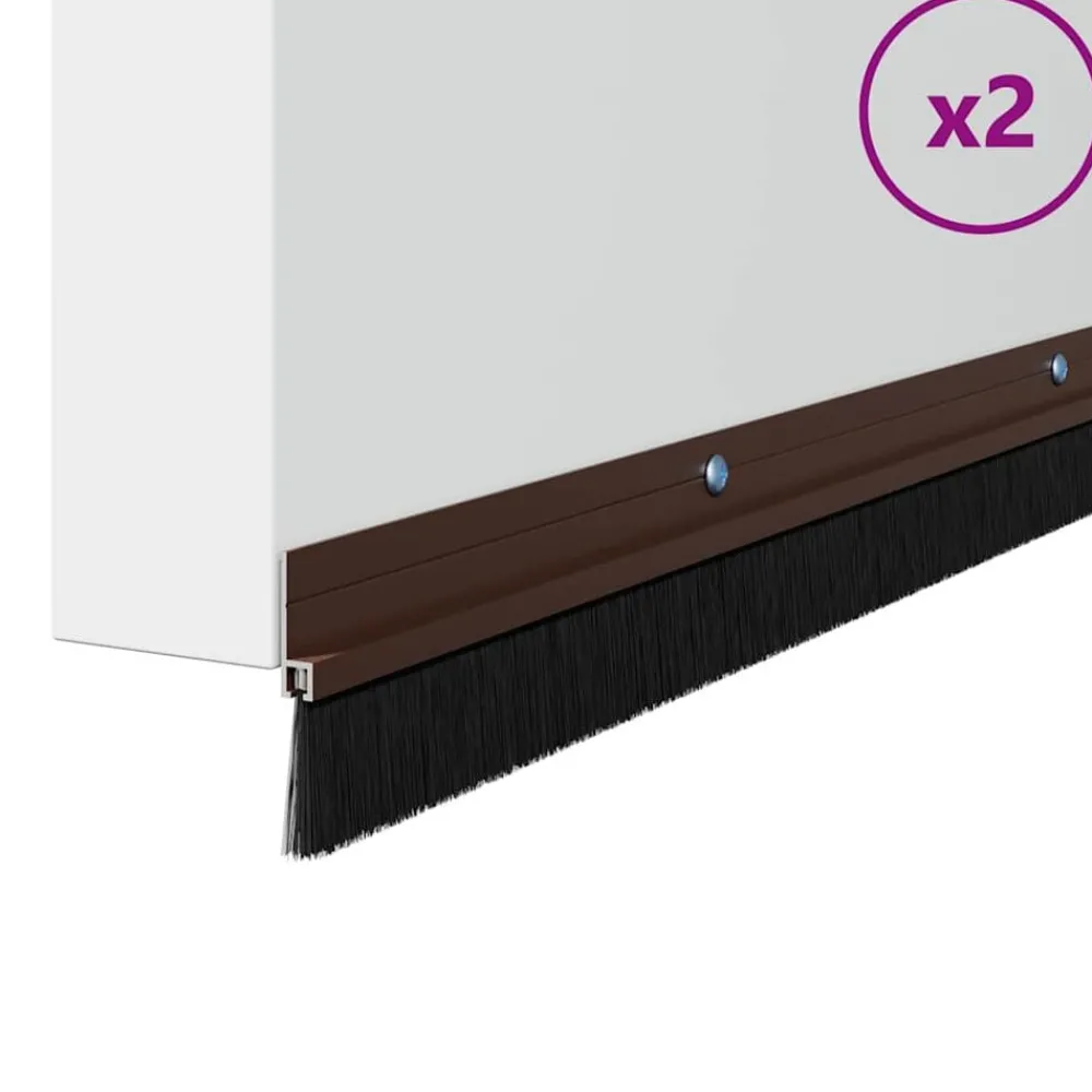 Schroefbare Deurborstelafsluitingen 2 pcs 100 cm>vidaXL Clearance