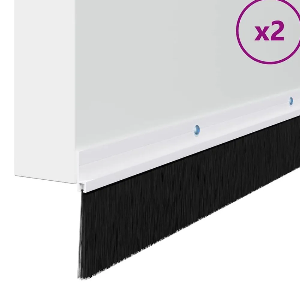 Schroefbare Deurborstelafsluitingen 2 pcs 100 cm>vidaXL Best