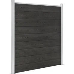 Tuinafscheidingen*vidaXL Schutting 180x186 cm HKC Grijs