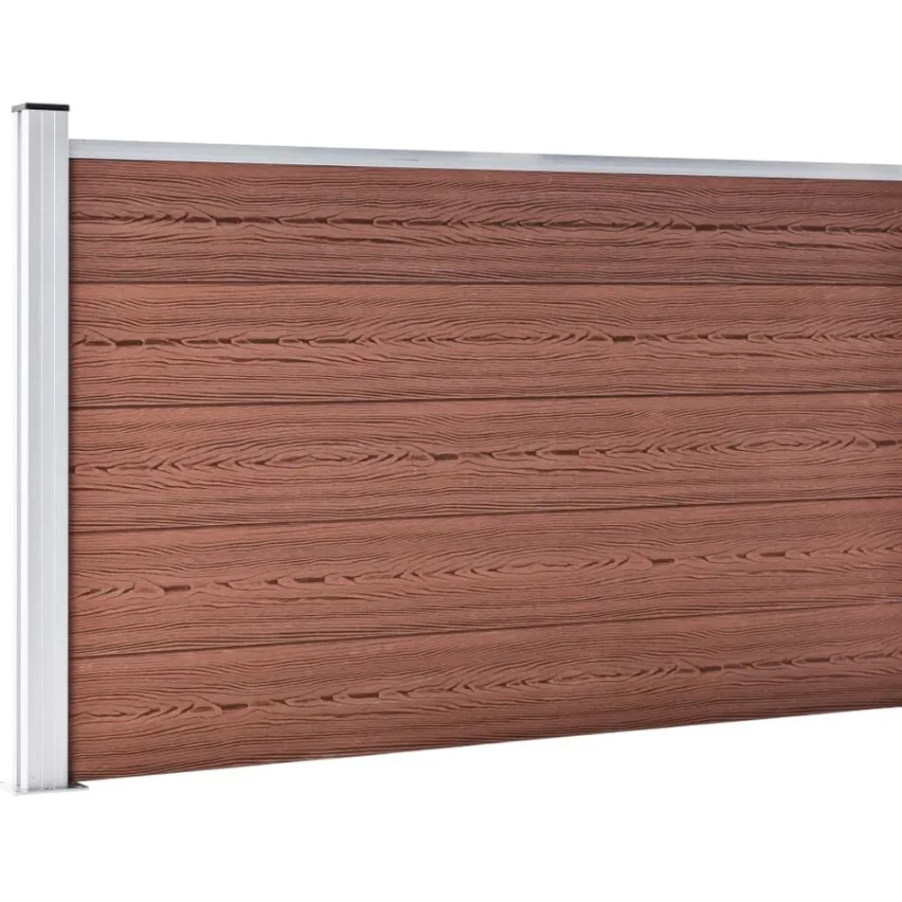 Tuinafscheidingen*vidaXL Schutting 175x105 cm HKC Bruin