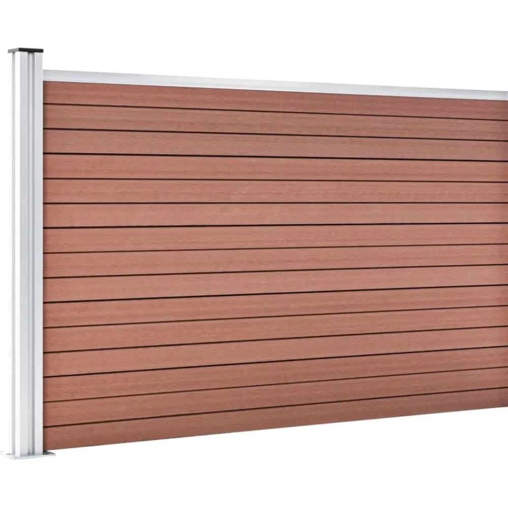 Tuinafscheidingen*vidaXL Schutting 175x105 cm HKC Bruin