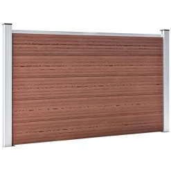 Tuinafscheidingen*vidaXL Schutting 180x105 cm HKC Bruin